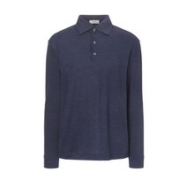 22SS 네이비 스트라이프 울 긴팔카라티셔츠 DMTS2A071N2