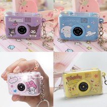 산리오 쿠로미 피카츄 카메라소리 찰칵 사운드 카메라 열쇠고리 키링 라이트키링 유치원선물 어린이집선물, 사나모몰, 사나모몰