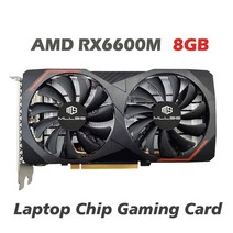 Super Max MLLSE 그래픽 카드 AMD Radeon RX6600XT 8GB GDDR6 128 bit GPU TSMC 7 nm 게임용 비디오 Navi 2, 01 AMD RX6600M 8GB