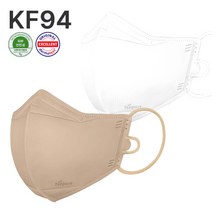 네퓨어 KF94 새부리형 아토 데일리 마스크 60매 국산 황사 미세먼지 끈조절 마스크, 네퓨어 KF94 아토 흰색 30매+연한황색 30매