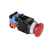 건흥전기 1A1B 조광 푸쉬락 버섯형 LED램프 비상 스위치 220V AC 25mm KBL25EP-L2A11, 레드 [KBL25EP-L2AR11]