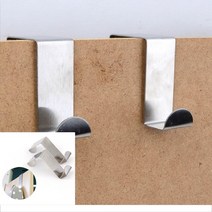 행거탭 다용도 걸이형행거 옷걸이 모자 문 도어 벽 훜 2P, 단일
