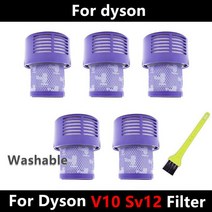헤파필터 세척 가능한 필터 Hepa Unit for Dyson V10 SV12 사이클론 동물 절대 총 청소 진공 청소기 예비 부품 액세서리, 01 6pcs