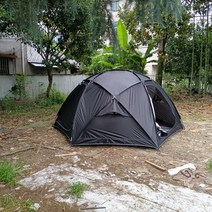 돔쉘터 돔텐트 접이식 크루즈 텐트 에그쉘 블록 가족, 02 Black