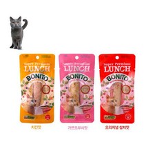 런치 보니또 30개 참치/치킨/가쓰오부시 고양이간식, 03.치킨×30개, 상세설명 참조