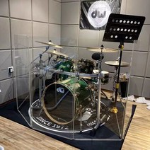 투명 아크릴 드럼 방음 부스 노래방 흡음재 소음 차단, 높이 120X60CMx7 두께5 팬
