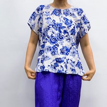 면100% 엄마 여름 옷 실켓 면 가오리 데일리 홈웨어 외출복 가벼운 후렌치 나시 데일리 티셔츠