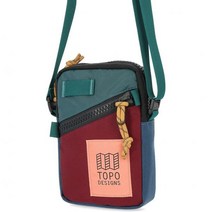 Topo Designs Mini Shoulder Bag, Zinfandel/Botanic Green
