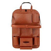 4세대카니발 KA4 더뉴카니발 뒷좌석 정리함 차량용 포켓 트레이 다용도수납함, 브라운