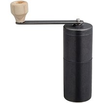 수동커피그라인더 커피메이커 수제커피메이커 핸드밀 전동 머신 빈티지 inox 커피 일본산 손으로 그라인딩 세라믹 칼날 스테인리스 스틸 노화 깨지지 않음 식기 세척기 사용 가능, 블랙(블랙 19-3911tcx)