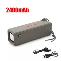 캠핑용 인산철 파워 뱅크 대용량 배터리 휴대용 블루투스 스피커 music boombox usb 스피커 aux tf fm radio high power bass subwoofer, 협력사, 카키색