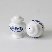 [리넥] 폴란드그릇 쯔비벨무스터 포슬린 솔트페퍼양념통, 상세 설명 참조