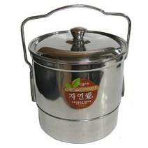 키친플라워 자연애 스테인레스 음식물쓰레기 음식물쓰레기통 스텐짤순이 4.5L