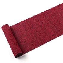 캐프마켓 린넨 감성 테이블러너 원형 사각 테이블보 식탁보, 02 레드, 4인용 30 x 180 cm