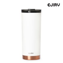 온도조절텀블러 안새는 냉온 무지 600ML 텀블러, 에지리 홀트 텀블러(밀키화이트)