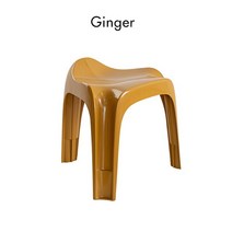 북유럽 모던 클래식 플라스틱 ABS 레진 낮은 스택 신발 교체 의자 침대 옆 탁자, ginger