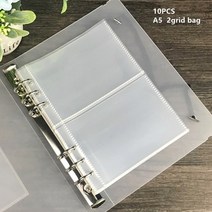 2023년 새로운 a5 지퍼백 5개 가방 포함 내 저널 일정 노트북 앰프 Diy photocard 바인더 주최자 선물 책 학교 문구, 10개