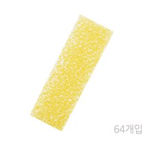 더카자 욕실 스펀지 거름망 옐로, 64개입
