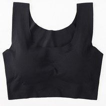 마이시즌 여성용 심리스 날개패드 브라탑 2p