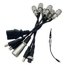 총총팩토리 전동스쿠터 충전 항공단자 IEC단자 변환 어댑터, 5번. 1핀 DC 내경 2.5mm
