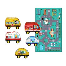 유아월드 놀이매트 신 자동차5종도로매트놀이, 단품