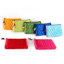 더담고 누비 하트파우치 l 화장품 파우치 악세서리 주머니