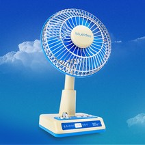 블루아이디 레트로 탁상용 꼬마 선풍기 무선 미니 탁상형 파란 저소음 BLDC 모터 감성 캠핑 가정 USB 충전 휴대용