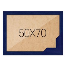 퍼즐액자 50x70 고급형 우드 블루, 단품
