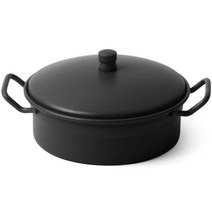 토탈하우스 철재 냄비재떨이 흡연실 뚜껑재떨이 미니재떨이 (1462), 블랙