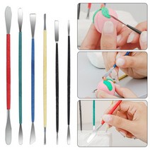 도자기 조각 도구 클레이 커터 세라믹 모델링 석고 키트 DIY 공예 6 개/세트, 01 6PCS