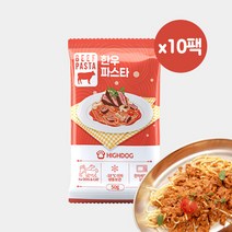 하이독 [하이독] 반려동물 특식 한우파스타 화식 기능성 자연식 사료 (50G) X 10팩, 단품없음, 선택완료, 선택완료