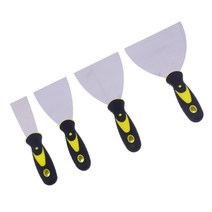 4Pcs 스테인레스 스틸 마른 벽나온 테이핑 나이프 퍼티 세트 유연한 강철과 안티-슬립 핸들 1.5 벽 스크래, 01 4pcs