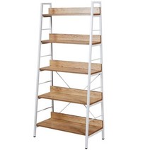 가로책장 벤치형책장 5단 다용도 선반 모던 우드, 책장(5단)화이트