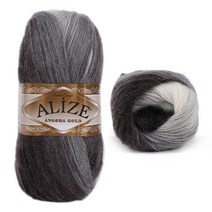 마마니트 new 알리제 앙고라골드 바틱, 1900 그레이혼합