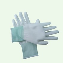 절연장갑 작업용 방한 장갑 작업 안전 장갑 나일론 니트 PU 코팅 장갑 1 쌍 빌더 드라이버 정원사 수리용, 01 White_04 XL