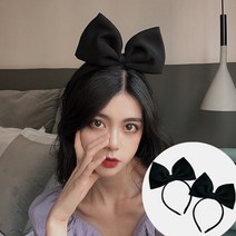 파티아일랜드 리본머리띠 3P, 블랙, 3개