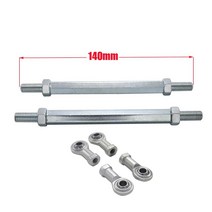 전기 팩 부품 DIY 호환 변환 49cc 전기 미니 키즈용 8mm 스티어링 타이로드 키트 볼 조인트 카트 버기 쿼드, 07 140mm, 한개옵션1