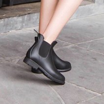 주주옷짱>남자 여자 레인 부츠 첼시 앵클 커플 방수