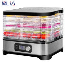 야채 건조기 가정용 과일 버섯 건조기전기 400W 5 트레이 탈수기 기계 디지털 타이머 및 온도 제어 과일, 01 EU PLUG