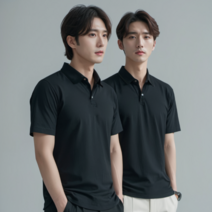 반팔 베이직카라 티셔츠 남녀 S~3XL 커플 유니폼 단체티 식당