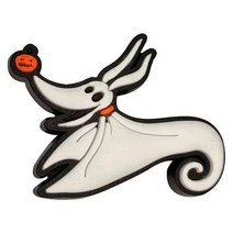 호환 지비츠 1 개 PVC 마녀 무서운 끔찍한 광대 신발 멋진 정원 액세서리 맞는 크록 매력 파티 선물, [04] 브라운