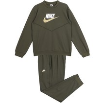 나이키 주니어 트레닝복 세트 NSW CREW TRACK SUIT 카키