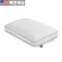 [씰리 정품] Sealy 에센셜 메모리 폼 베개 스탠더드 24 x 16 5인치 화이트 725803, 1 PACK