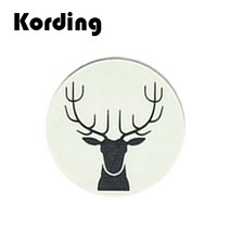 코딩 KD-34 원형 스마트폰 마그네틱 자석 디자인 철판 플레이트, 1개, 23. 노루 4cm