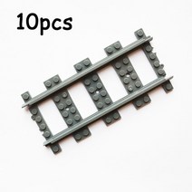 레고 호환 파워 펑션 동력 블럭 빌딩 블록 모델 moc 도시 기차 트랙 유연한 직선, 스트레이트 10pcs