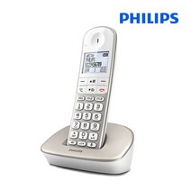 필립스 빅버튼 1.7GHz 디지털 무선전화기 XL490 스피커폰 가정용 사무용