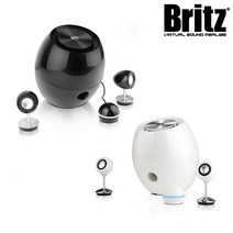 브리츠 BZ-BT662 Halo 램프 적용 유선형 디자인 2.1채널 블루투스 스피커, 블랙