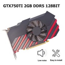 CPU 그래픽카드 데스크탑 비디오 카드 GT210 512M DDR3 64 비트 컴퓨터 HDMI 호환 VGA DVI 올인원 그래픽 액세서리, 02 GTX750TI 2GB DDR5