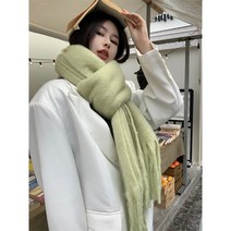 케익 빅 니트 스카프 롱 머플러 수술 오버핏 목도리 S444