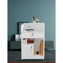 인포메이션 데스크 미용실 민원대 계산대 카페 병원, 밝은 회색 양문형  60x42x95cm